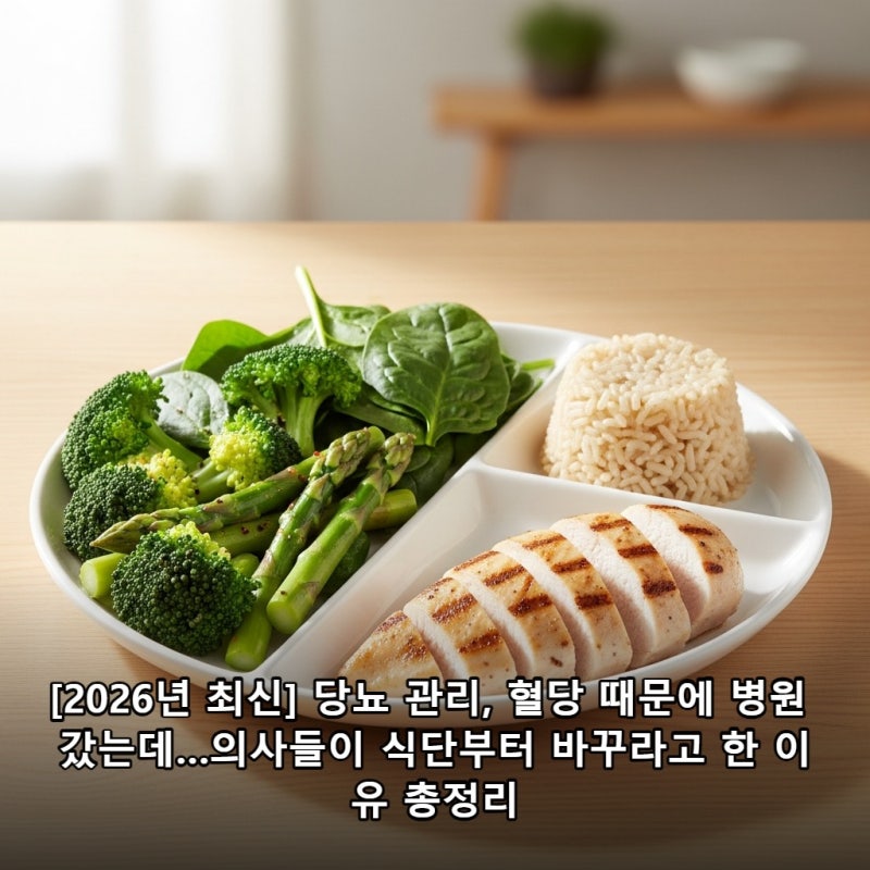 [2026년 최신] 당뇨 관리, 혈당 때문에 병원 갔는데…의사들이 식단부터 바꾸라고 한 이유 총....
