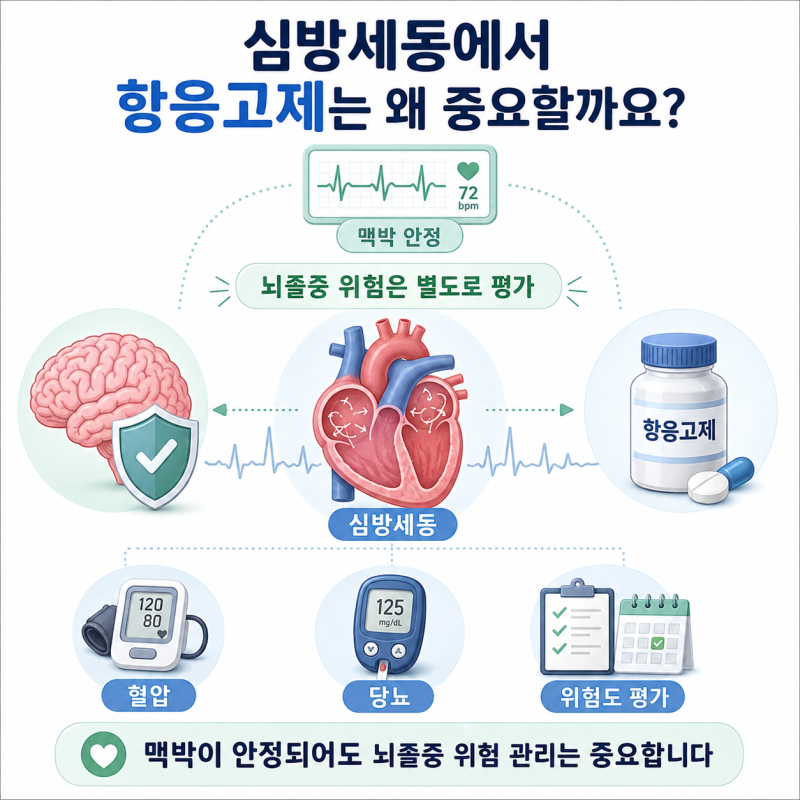 심방세동에서 항응고제는 왜 중요할까요?
