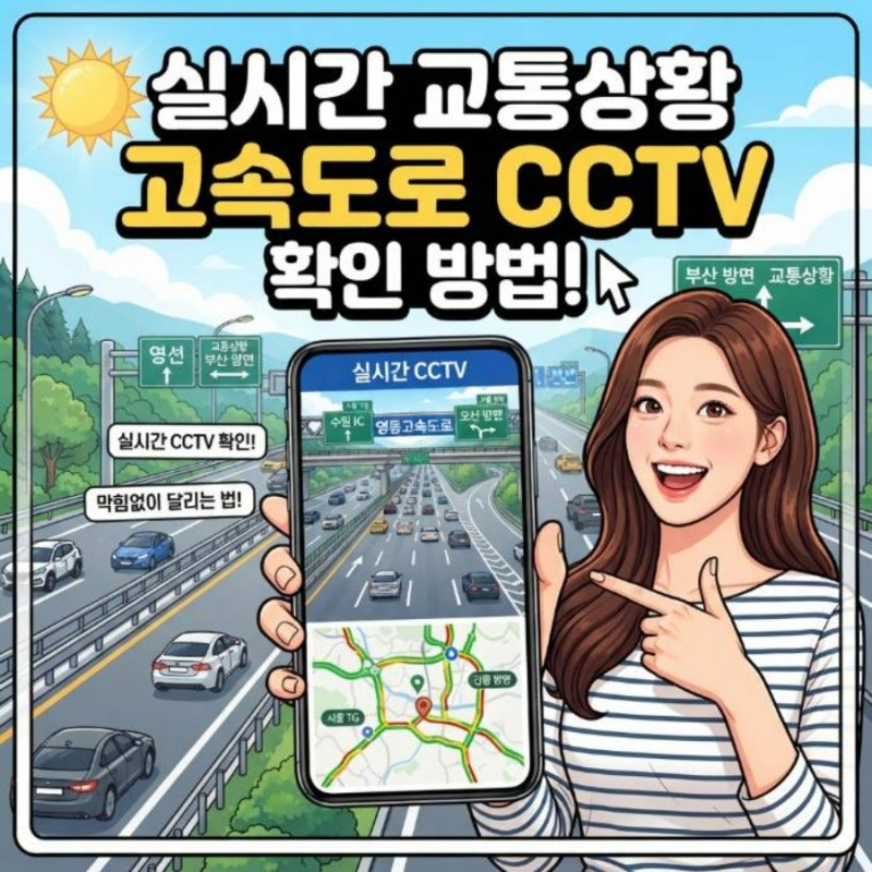 실시간 교통상황 고속도로 cctv 확인 방법
