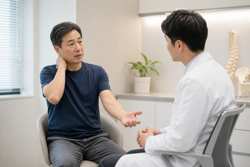 부천 목디스크 주사치료, 팔저림이 있을 때 고려하는 기준