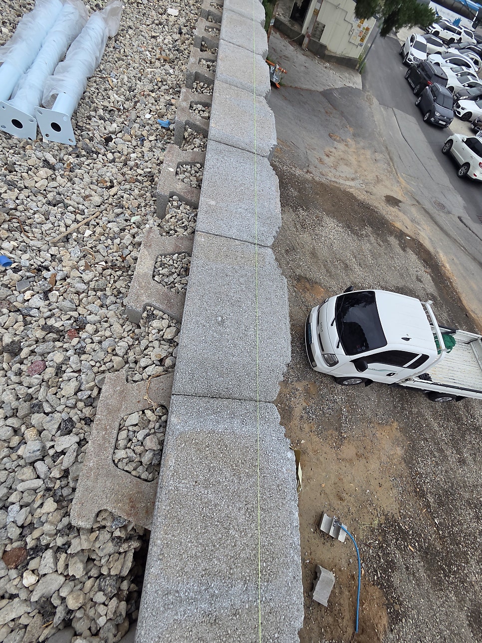 충남 아산휀스 신축 창고 건설 안전 예방 휀스 설치