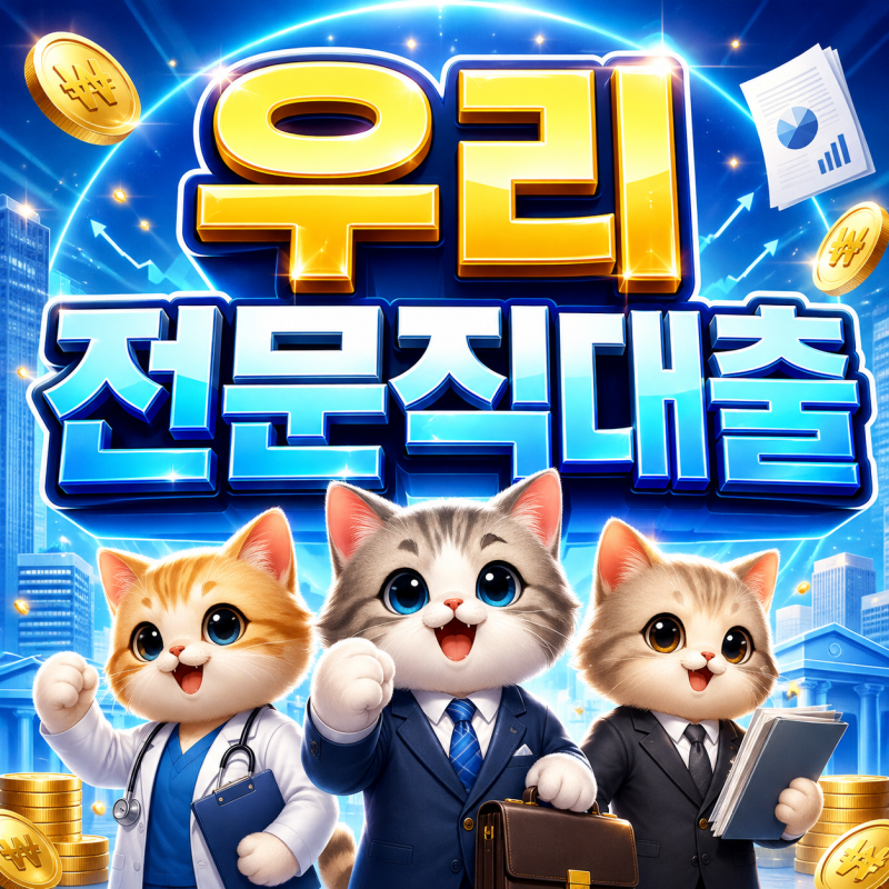 2026 우리전문직대출 최대 5억원 한도! 의사 법조인 전문직 승인 조건과 최대 혜택 받는 전략....