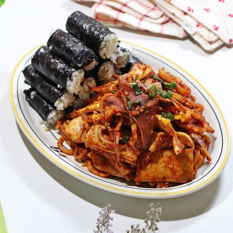 충무김밥 레시피 오징어무침 만들기 만드는법