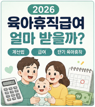 2026 육아휴직급여 계산법｜통상임금 250만 원이면 얼마 받을까?