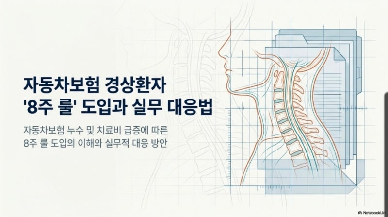 자동차보험 경상환자 8주룰 시행 및 피해자 대응방법