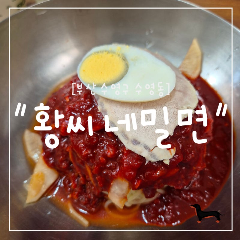 "부산 수영구" 부산 밀면 맛집 추천! 찐 현지인이 추천하는 밀면 맛집 비빔밀면 후기