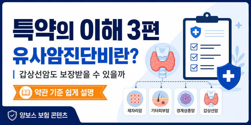유사암진단비란? 갑상선암도 보장받을 수 있을까