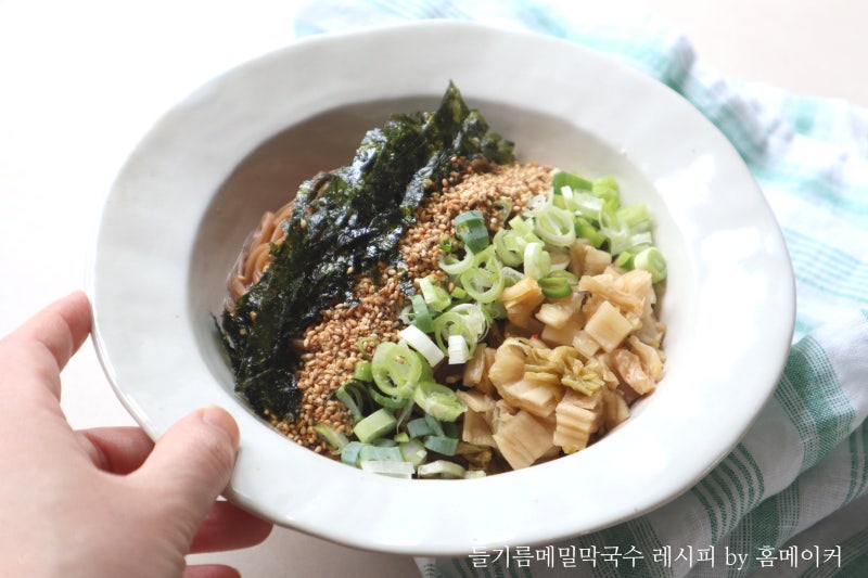 10분완성!! 초간단 들기름메밀막국수 황금레시피 쯔유