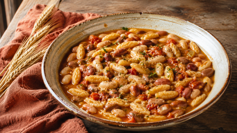 까바뗄리 에 파졸리(Cavatelli e fagioli)- 바질리까따 사람들이 즐겨 먹어온 따뜻한 콩 파스타