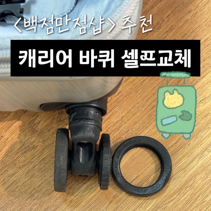 똥손여자도 가능! 내셔널지오그래픽 캐리어 바퀴 셀프 교체로 캐리어 수리비 ....