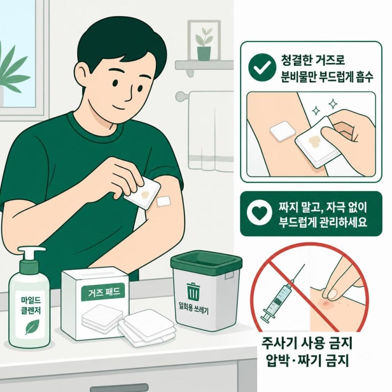 천안피지낭종 터지면 따로 제거수술 안 해도 되나요?