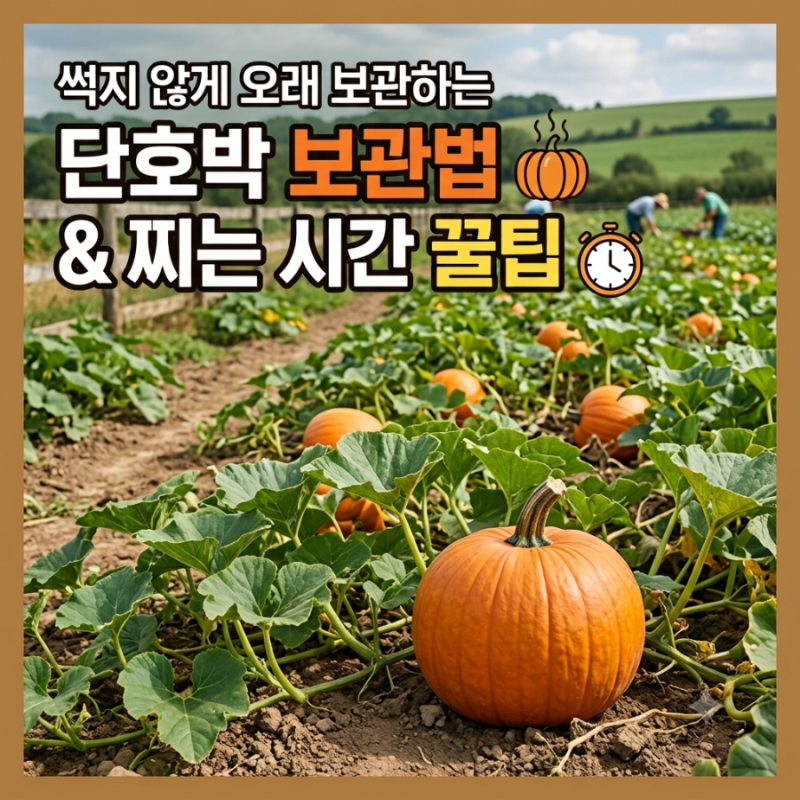 썩지 않게 오래 보관하는 단호박 보관법 & 찌는 시간 꿀팁