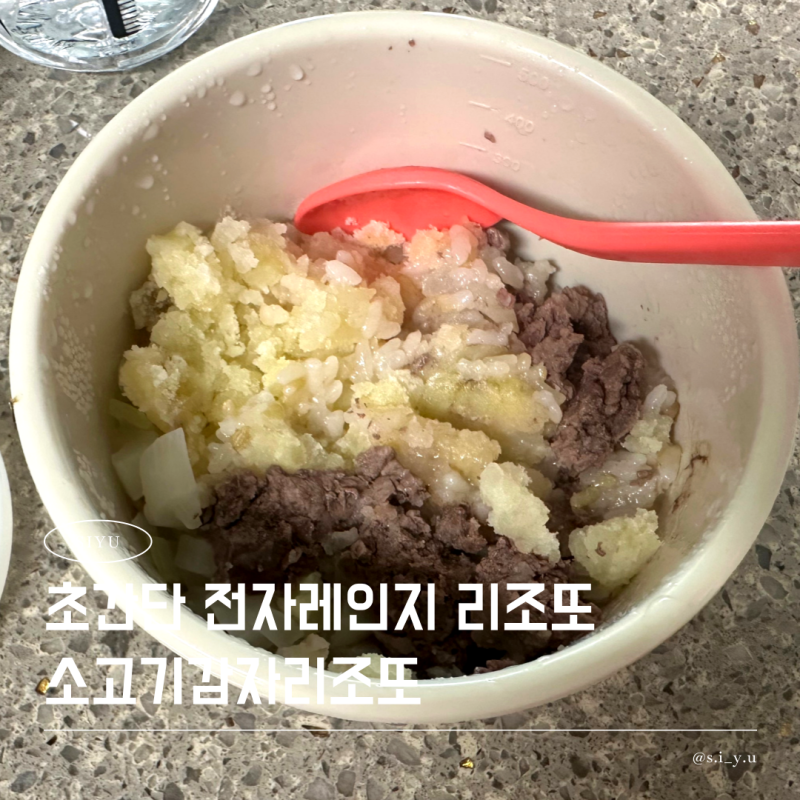 전자레인지로만 만드는 초간단 아기 리조또 레시피