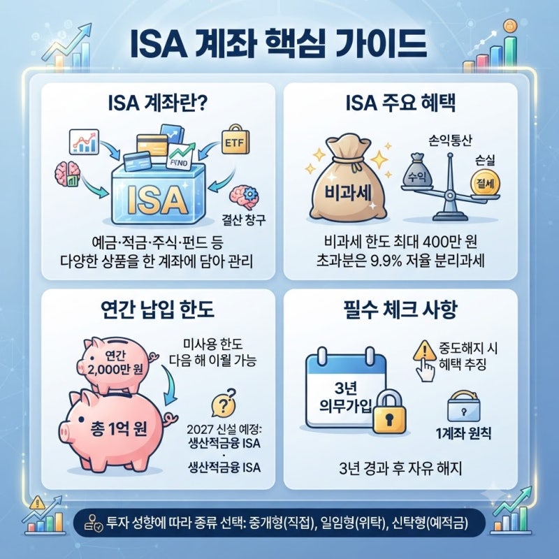 연 2,000만 원, ISA 계좌 한도부터 제대로 짚기
