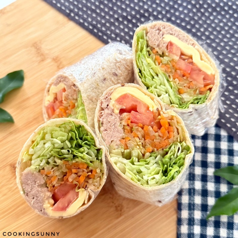 살 쏙 빠지고 감칠맛 가득한 영양만점 참치 양배추 또띠아랩 만들기 다이어트식단 또띠아요....