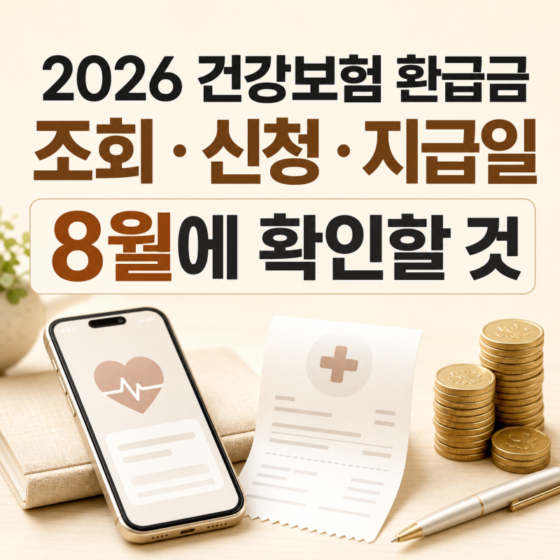 2026년 건강보험 환급금조회 방법·신청·지급일