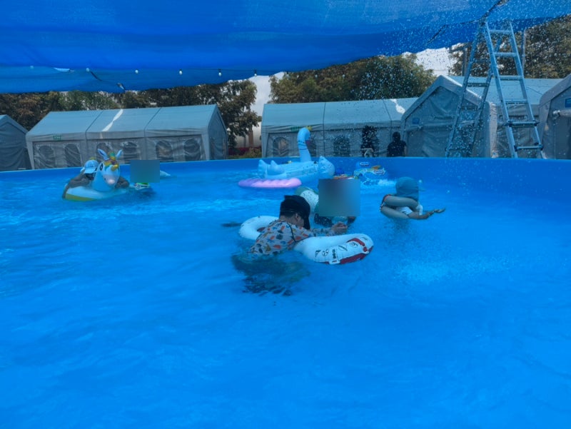 짐 없이 몸만 가는 일산 글램핑 — 킨캠핑 키즈풀 당일 캠핑 후기