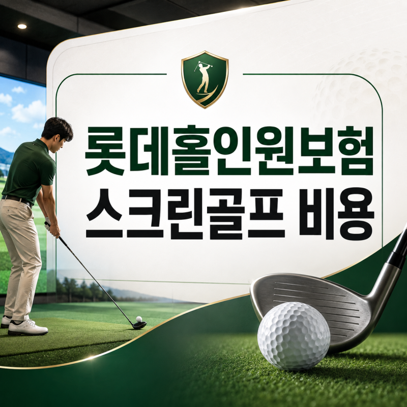 롯데홀인원보험 스크린골프 비용 걱정하지마세요