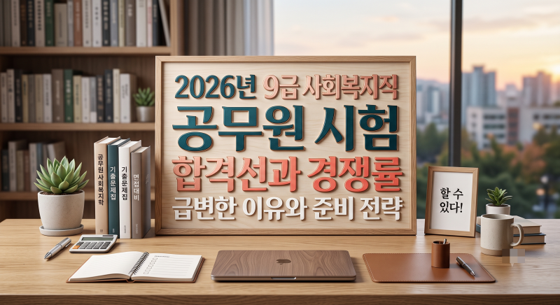 2026년 9급 사회복지직 공무원 시험 합격선과 경쟁률 급변한 이유와 준비 전략