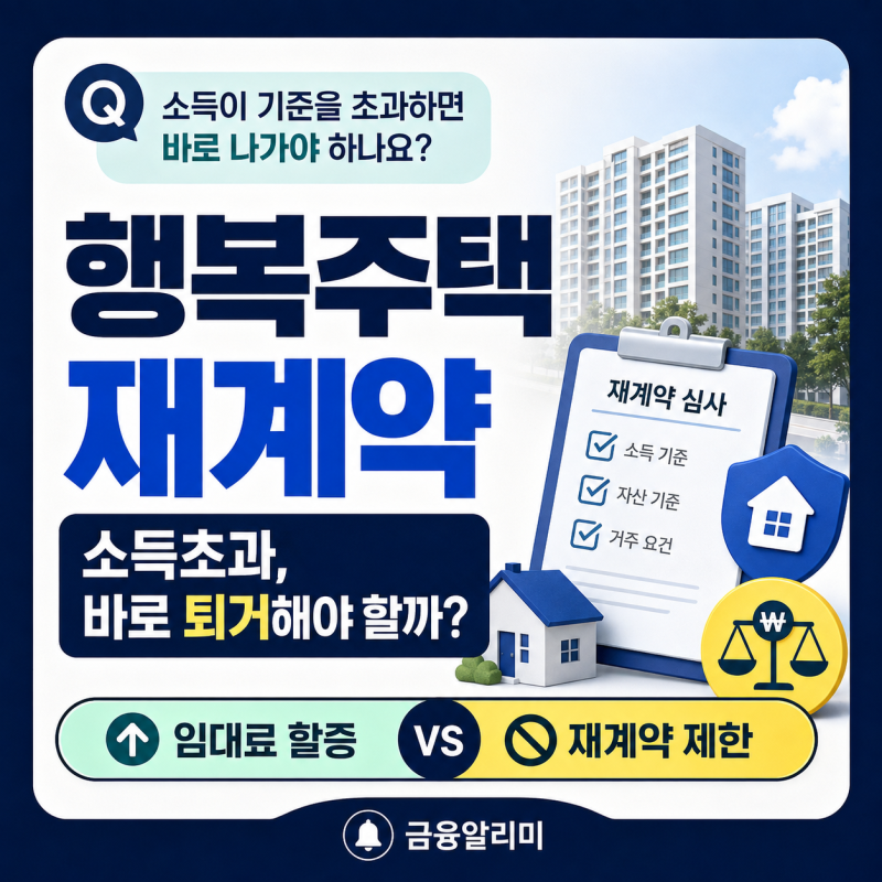 행복주택 재계약 소득초과, 임대료가 오르거나 계약이 끝날까?