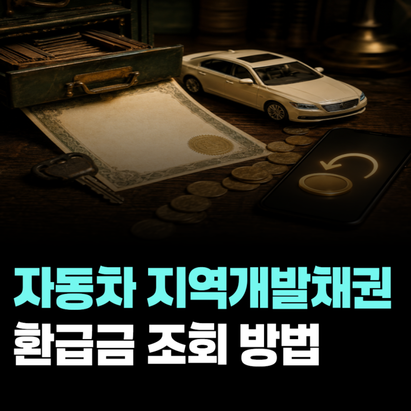 자동차 지역개발채권 환급금 조회 방법, 5년 지난 차량이라면 확인하세요