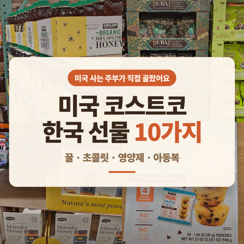 미국 코스트코 추천템｜미국 사는 주부가 직접 고른 한국 선물 10가지 (2026)