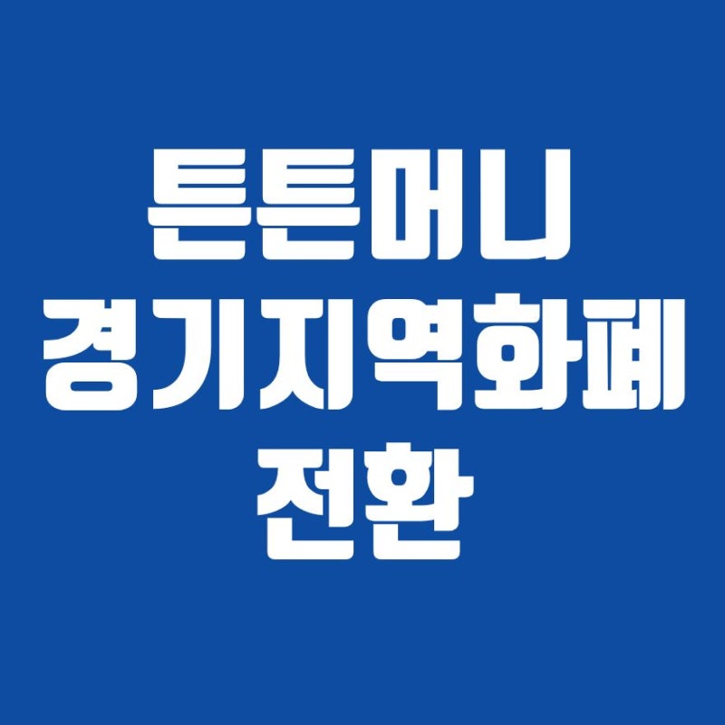 튼튼머니 경기지역화폐 전환방법 사용처 조회 사용방법 2026