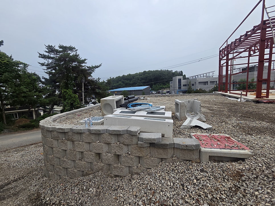 충남 아산휀스 신축 창고 건설 안전 예방 휀스 설치