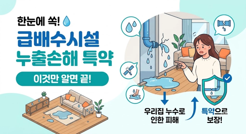 급배수시설 누출손해 특약, 제대로 알고 가입하세요
