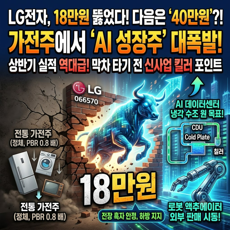 LG전자 주가 전망, 18만원 다음은?