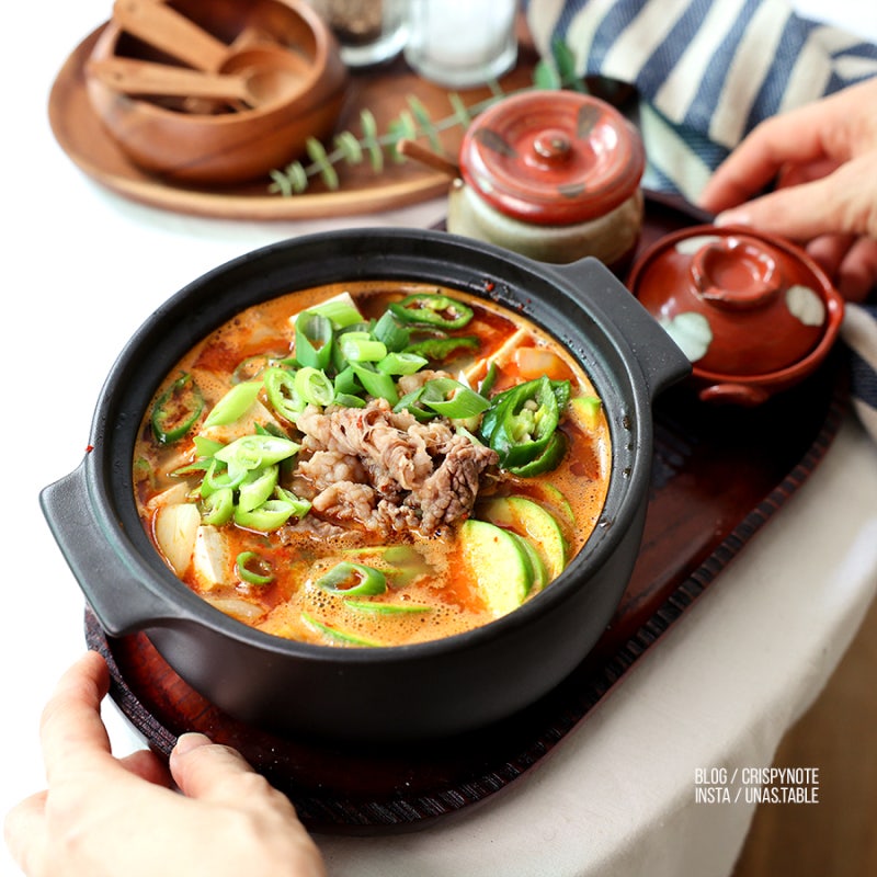 고깃집 차돌된장찌개 레시피