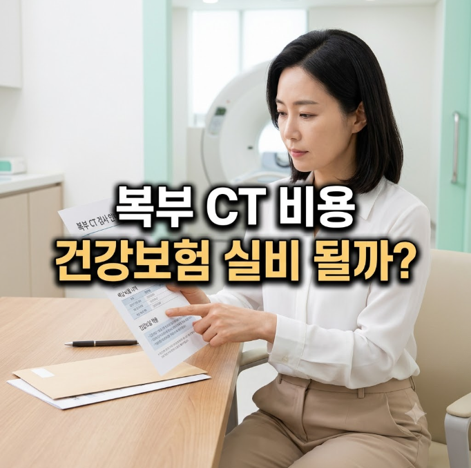복부 CT 비용 건강보험 적용 기준과 실비 청구 치료 목적 조건