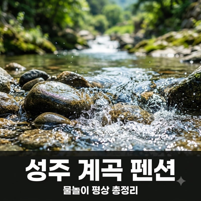 물 깊이 실화? 성주포천계곡펜션 평상 대여부터 애견 동반 숙소까지 총정리