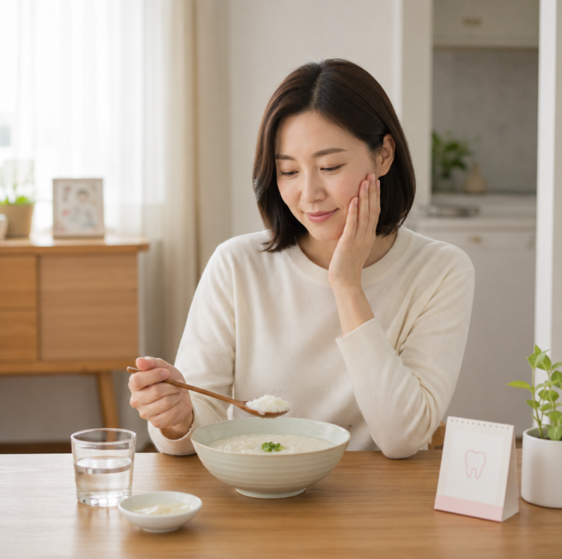 임플란트 수술 후 죽 며칠 동안 먹어야 할까? 식사 기간과 단계별 관리법
