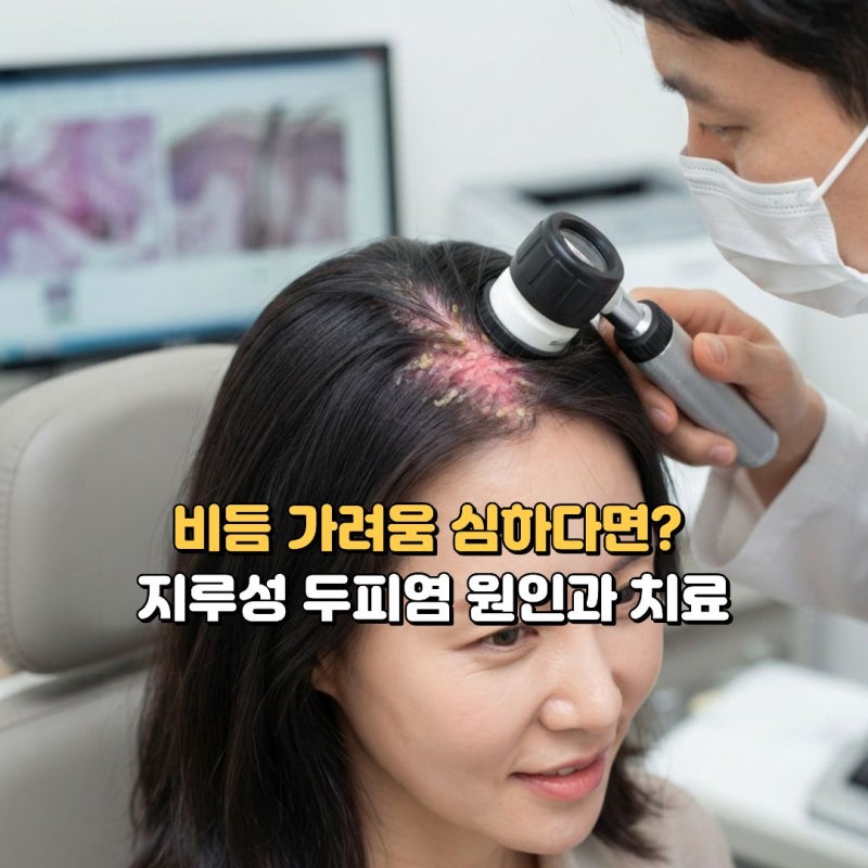 지루성 두피염 원인 증상 치료, 비듬 가려움 약용샴푸