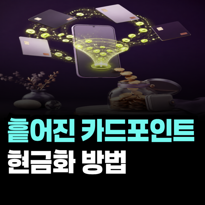 흩어진 카드포인트 현금화 방법, 1포인트부터 계좌로 받을 수 있을까?