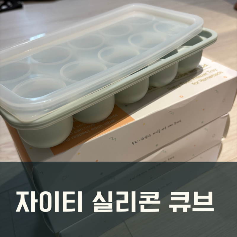 이유식준비템 자이티 실리콘 이유식 큐브 보관용기 이유락 내돈내산