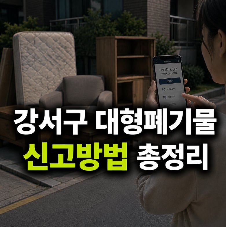 서울 강서구 대형폐기물 신고 방법 총정리 (인터넷 3분 접수)