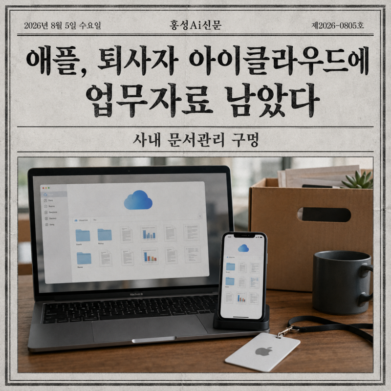 애플, 퇴사자 아이클라우드에 업무 자료 남았다…사내 문서 관리 구멍