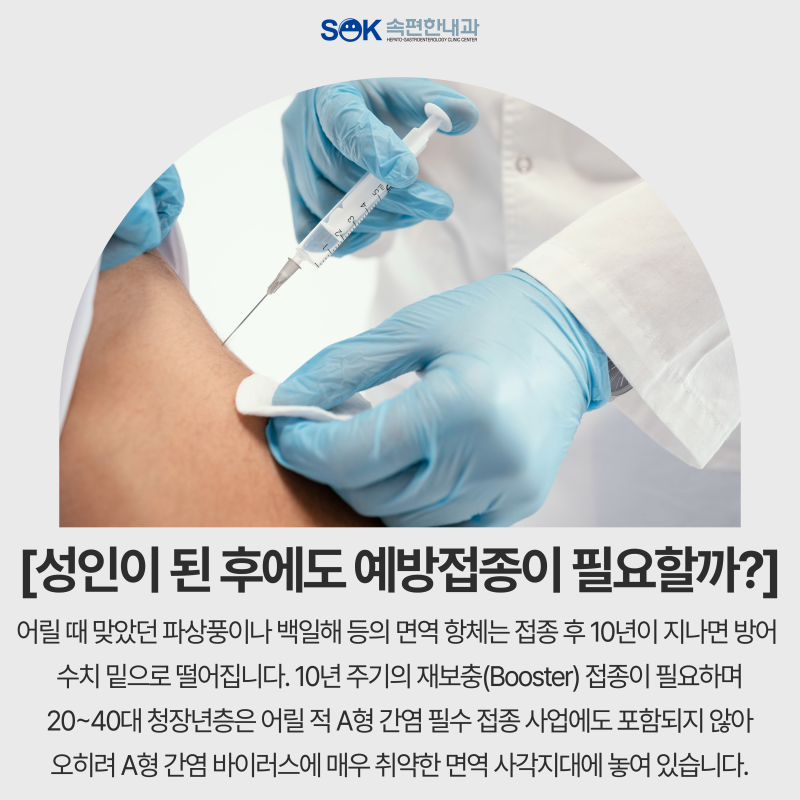 어릴 때 다 맞았는데 성인이 돼서도 맞아야 하나요? 성인 필수 예방접종 완전 정복 | 김포 풍....