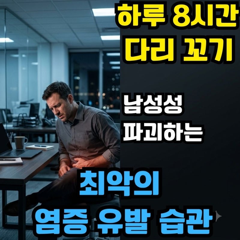 하루 8시간 앉아있는 직장인 덮친 '부고환염', 무심코 한 '이 습관'이 남성성을 파괴하는 충격....