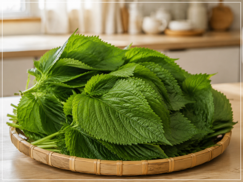 "꽃처럼 세워보세요" 깻잎 보관법 냉장 냉동과 세척법