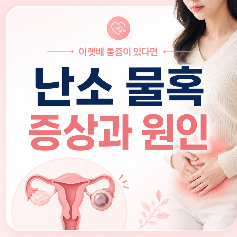 난소 물혹 증상과 원인, 아랫배 통증이 있다면 확인할 것