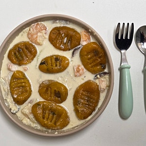 [초간단 레시피] 7~9월 딱 맛있는 여름 단호박 이유식 - 아기가 순삭 하는 노오븐 단호박 뇨끼