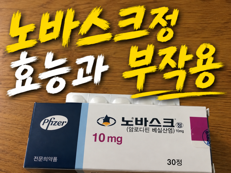 노바스크정 5mg ,10mg 효능 고혈압약 부작용 줄일순 없을까