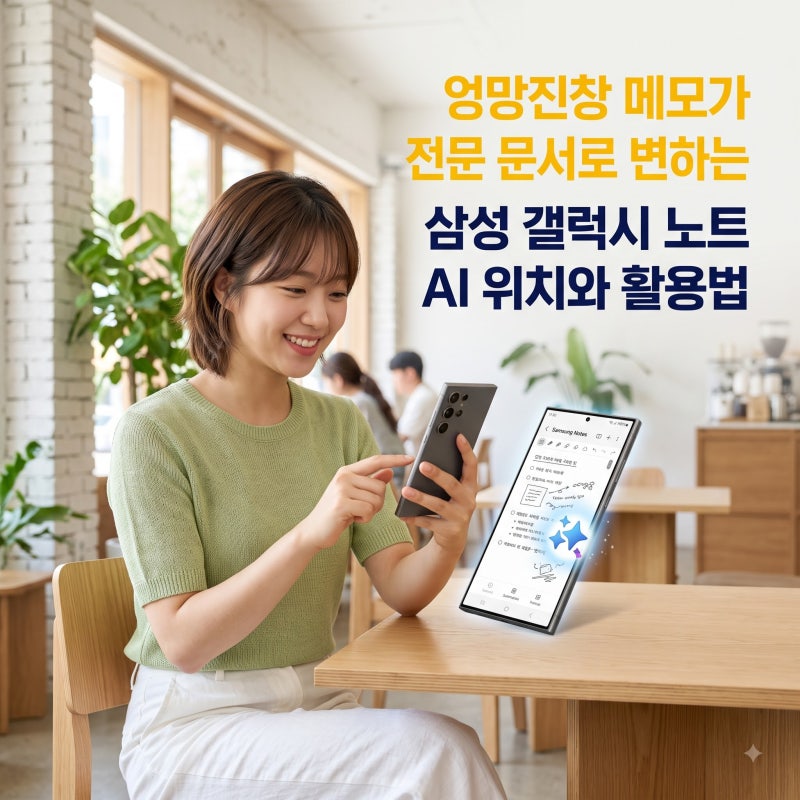 엉망진창 메모가 전문 문서로 변하는 삼성 갤럭시 노트 AI 위치와 활용법