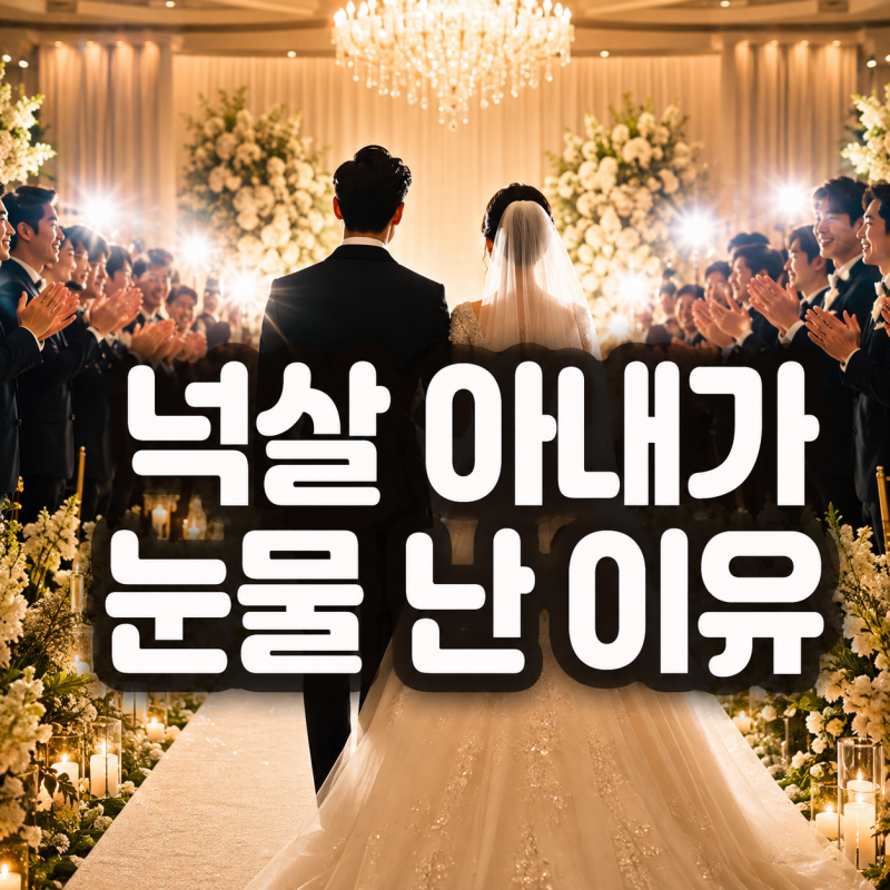 “연예인 500명이 갑자기 박수를”…넉살 아내가 결혼식에서 눈물 쏟은 이유