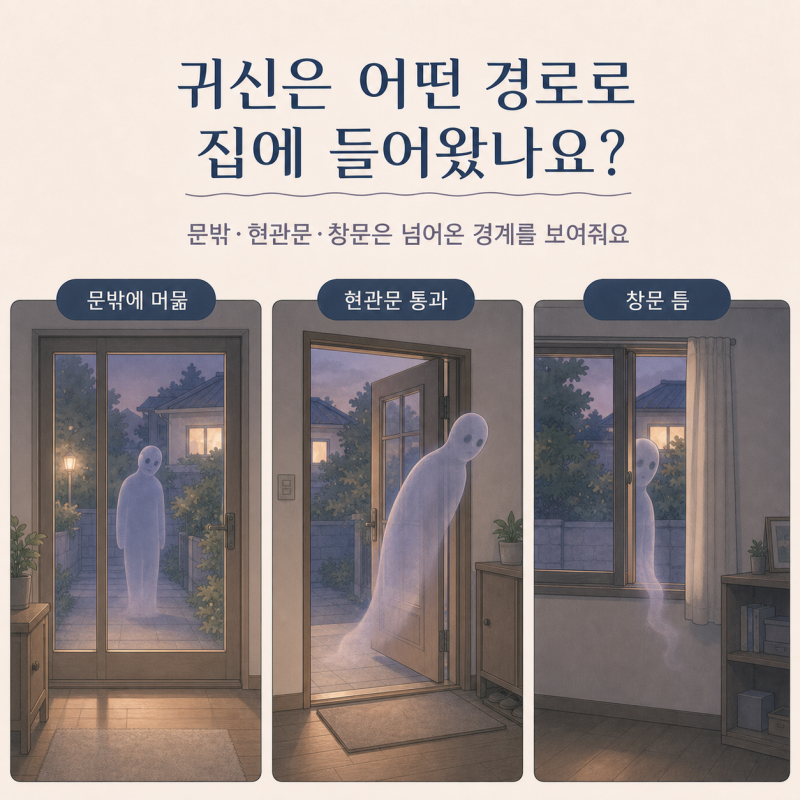 귀신이 집에 들어오는 꿈해몽 | 문을 넘었나요, 끝내 나갔나요? 22가지