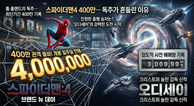 스파이더맨4 400만…독주가 흔들린 이유