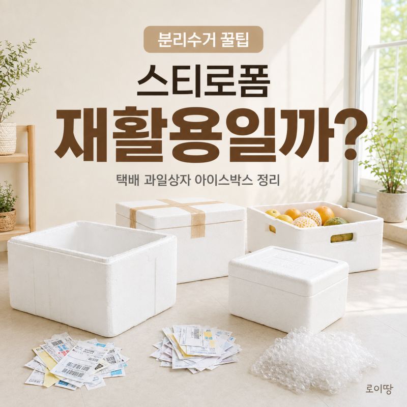 스티로폼 분리수거 버리는법 택배 과일상자 아이스박스까지 총정리